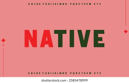 Modern minimal abstract alphabet fonts. Typography technology, electronic, movie, digital, music, future, logo creative font.