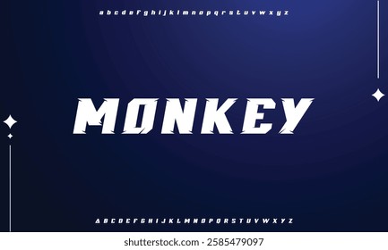 Modern minimal abstract alphabet fonts. Typography technology, electronic, movie, digital, music, future, logo creative font.