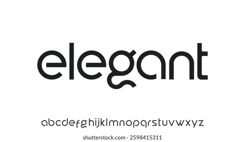 Modern minimal abstract alphabet fonts. Typography technology, electronic, movie, digital, music, future, logo creative font.