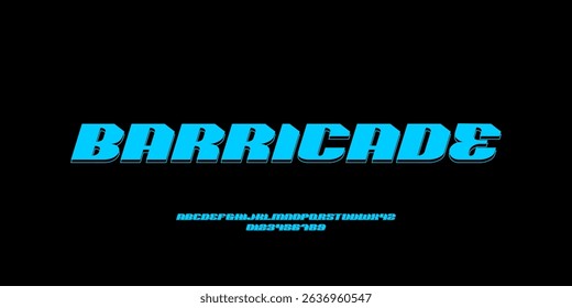 Modern minimal abstract alphabet fonts. Typography technology, movie, digital, music, future, logo creative font vector illustration