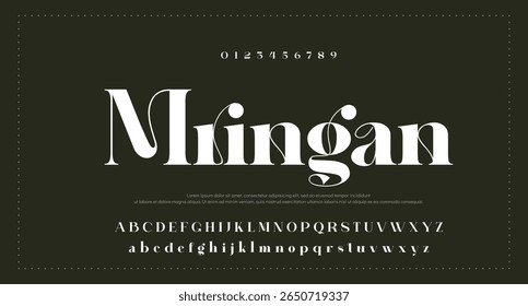  Modern minimal abstract alphabet fonts. Typography technology, electronic, movie, digital, music, future, logo creative font.