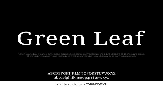 Modern minimal abstract letters. Typography technology, electronics, film, digital, music, future, creative font logo.