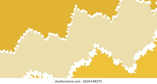 modern Minimal Abstract Yellow Split Ripped Paper Torn Banner Design