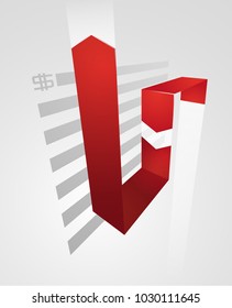 Modern minimal arrow elements for business infographics. Material style. Vector illustration. Can be used for workflow layout, brochure, diagram, chart, number and step up options, web design