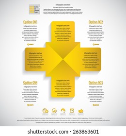 Modern minimal arrow infographics elements. Vector EPS10. Can be used for workflow layout, diagram, number and step up options, web design.