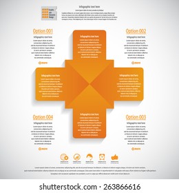 Modern minimal arrow infographics elements. Vector EPS10. Can be used for workflow layout, diagram, number and step up options, web design.