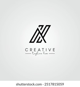 Modern Minimal Artistic Letter AH HA Logo Design. Initial Based Letter Logo Vector.