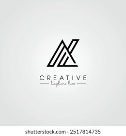 Modern Minimal Artistic Letter AL LA Logo Design. Initial Based Letter Logo Vector.