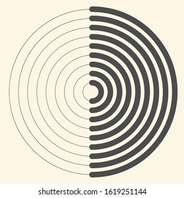 Moderner minimaler Hintergrund. Circular Graphic Design