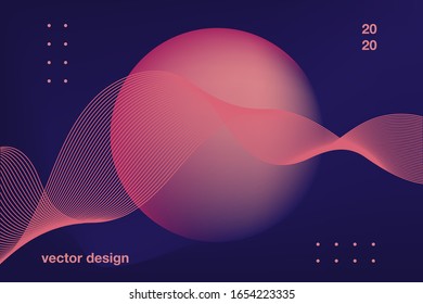 modern minimal background design template with gradient color and abstract shape
