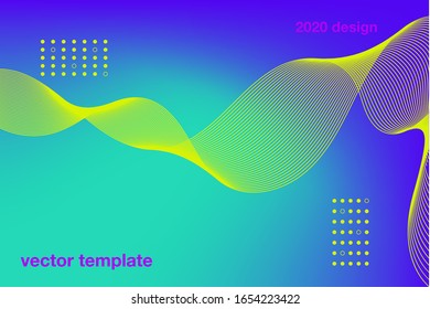 plantilla moderna de diseño de fondo mínimo con color degradado y forma abstracta