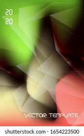 plantilla moderna de diseño de fondo mínimo con color degradado y forma abstracta