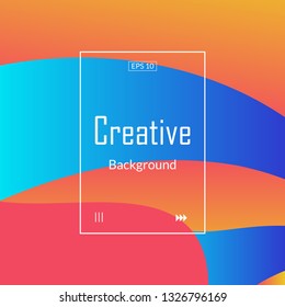 Modern and minimal background style for poster, flyer, backdrop, journal, card, wallpaper and more, colorful and easy editable