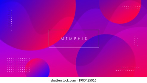 Modern minimal background vector design. Futuristic gradient. Neon wave backdrop. Abstract illustration with fluid circles..