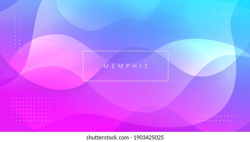 Modern minimal background vector design. Futuristic gradient. Neon wave backdrop. Abstract illustration with fluid shapes..