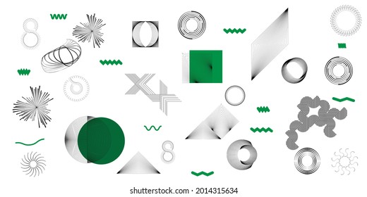 Modern minimal background . Vector design composition with various geometric shapes . Abstract contemporary art .