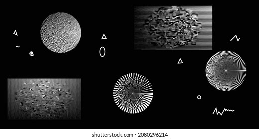 Moderno fondo mínimo. Composición de diseño de vectores con varias formas geométricas. Resumen del arte contemporáneo. Nuevo modernismo.