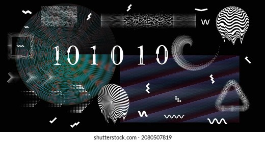 Moderno fondo mínimo. Composición de diseño de vectores con varias formas geométricas. Resumen del arte contemporáneo. Nuevo modernismo.
