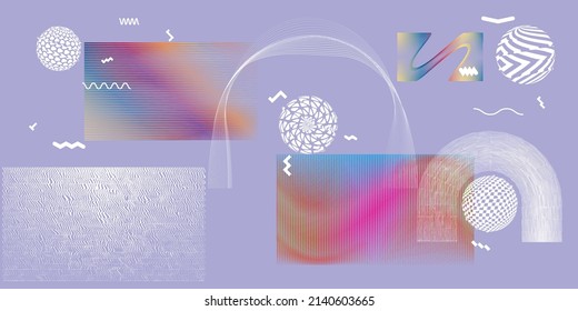 Modern minimal background . Vector design composition with various geometric shapes . Abstract contemporary art . New modernism .
