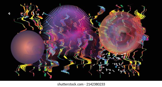Modern minimal background . Vector design composition with various geometric shapes . Abstract contemporary art . New modernism .