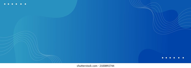 Modernes minimalblaues Hintergrunddesign. Abstrakte Farbverlauf-Banner Vektorgrafik geeignet für Geschäftskonzept. Bannerwache Hintergrundvorlage.