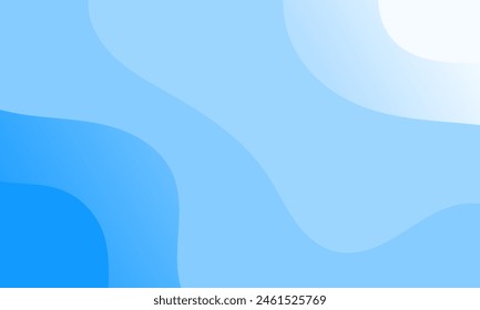 Modern minimal blue background design. Abstract gradient banner vector illustration. Banner wavy background template.