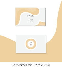 Design moderno de cartão de visita mínimo