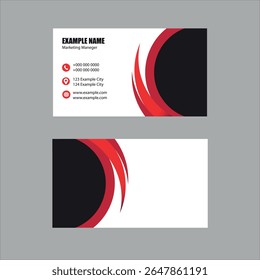 Modern Minimal Business Card Template Corporate Visiting Card.