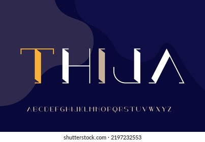 modern minimal calligraphy letter logo template
