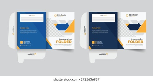 Modernas y mínimas Plantillas de diseño de carpetas corporativas para uso profesional de oficina.
