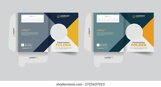 Modernas y mínimas Plantillas de diseño de carpetas corporativas para uso profesional de oficina.