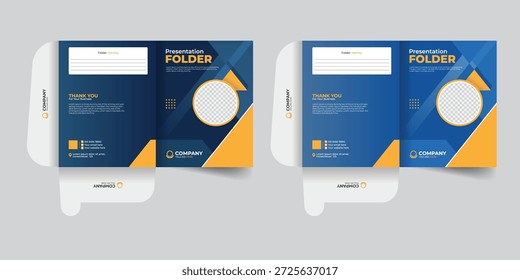 Modernas y mínimas Plantillas de diseño de carpetas corporativas para uso profesional de oficina.