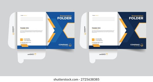 Modernas y mínimas Plantillas de diseño de carpetas corporativas para uso profesional de oficina.
