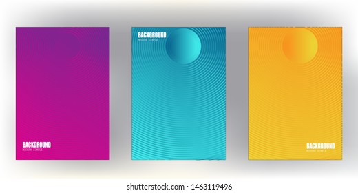 modern minimal cover with cool gradient colorful halftone background design for web.eps 10