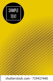 Modern minimal cover template. Business corporate identity dynamic abstract brochure design. Minimalist flat simple vector banner folder. Geometric halftone lines, stripes, waves, zigzag minimal cover