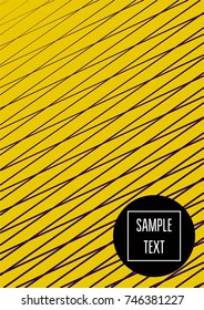 Modern minimal cover template. Business corporate identity dynamic abstract brochure design. Minimalist flat simple vector banner folder. Geometric halftone lines, stripes, waves, zigzag minimal cover
