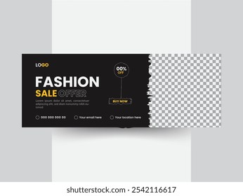 Modern and minimal Creative Business fashion sale design.