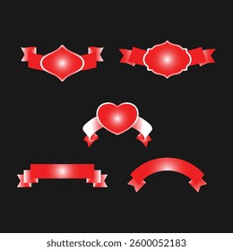 Modern minimal creative ribbon design