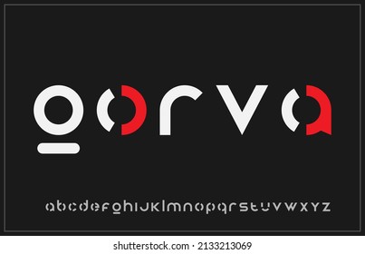 Modern minimal cut alphabet small letter logo design