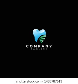 Modern minimal dentist logo design. geometric tooth icon logotype. Dental clinic vector sign mark icon.