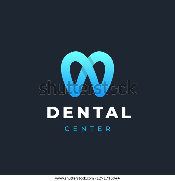 Modern Minimal Dentist Logo Design Abstract Stock Vector (Royalty Free ...