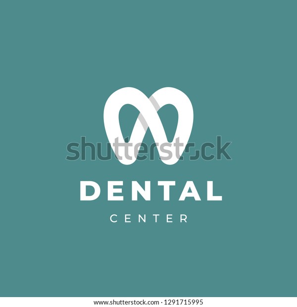 Modern Minimal Dentist Logo Design Abstract Stock Vector Royalty Free