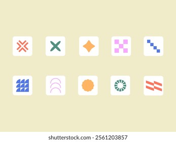 Modern Minimal Design Element Set