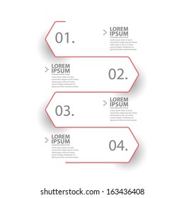 Modern minimal design template.  Used in workflow layout, diagram, number options, step up options, web design, banner template, infographic.