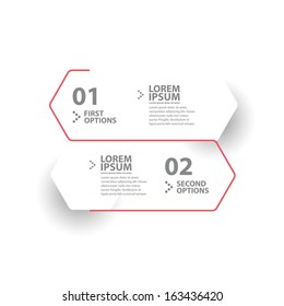 Modern minimal design template.  Used in workflow layout, diagram, number options, step up options, web design, banner template, infographic.