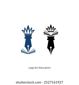 Modern Minimal Education Creative Logo