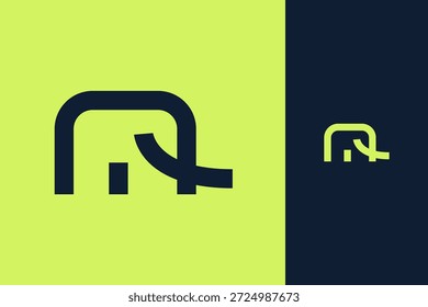 Design moderno de logotipo de elefante mínimo com estilo criativo colorido para marca, identidade da empresa e logotipo de negócios