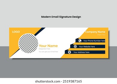 Modern and Minimal email signature design