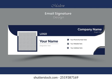 Modern and Minimal email signature design