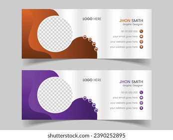 Modern and Minimal email signature design,Corporate email signature design template, Corporate business professional modern email signature template